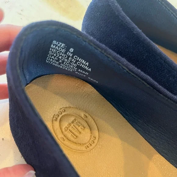 GAP Doen Collection Tag Blue Velvet Ballet Flats - Picture 4 of 6